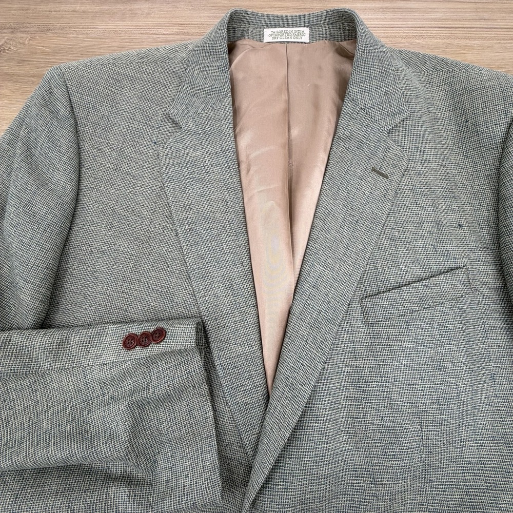 Orvis Blazer Men's 50R Green 100% Silk Sport Coat 2 Button Old Money